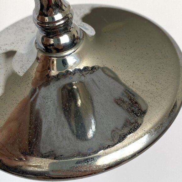 Farberware Krome Kraft Art Deco Pedestal Candy Dish Scalloped Chrome Plated Vtg - Picture 8 of 12